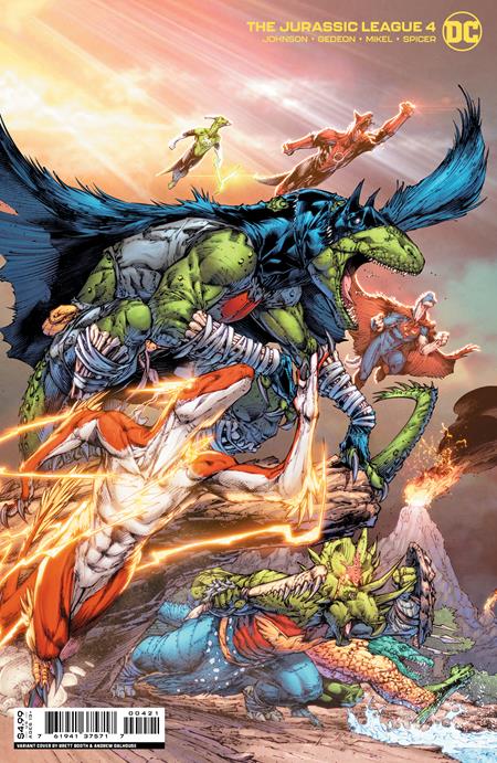 Jurassic League #4 (Of 6) B Brett Booth Card Stock Variant (08/09/2022) Dc