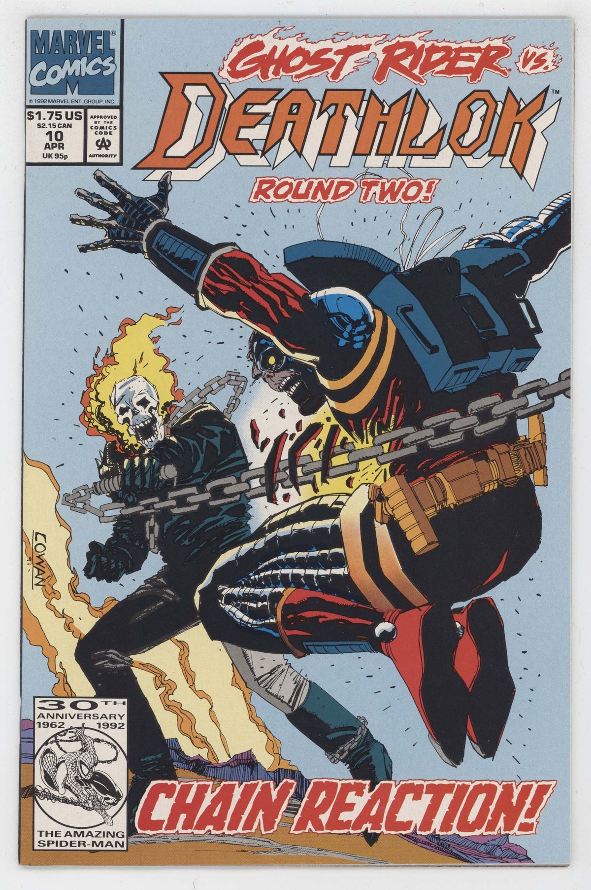 Deathlok 10 Marvel 1992 NM Denys Cowan