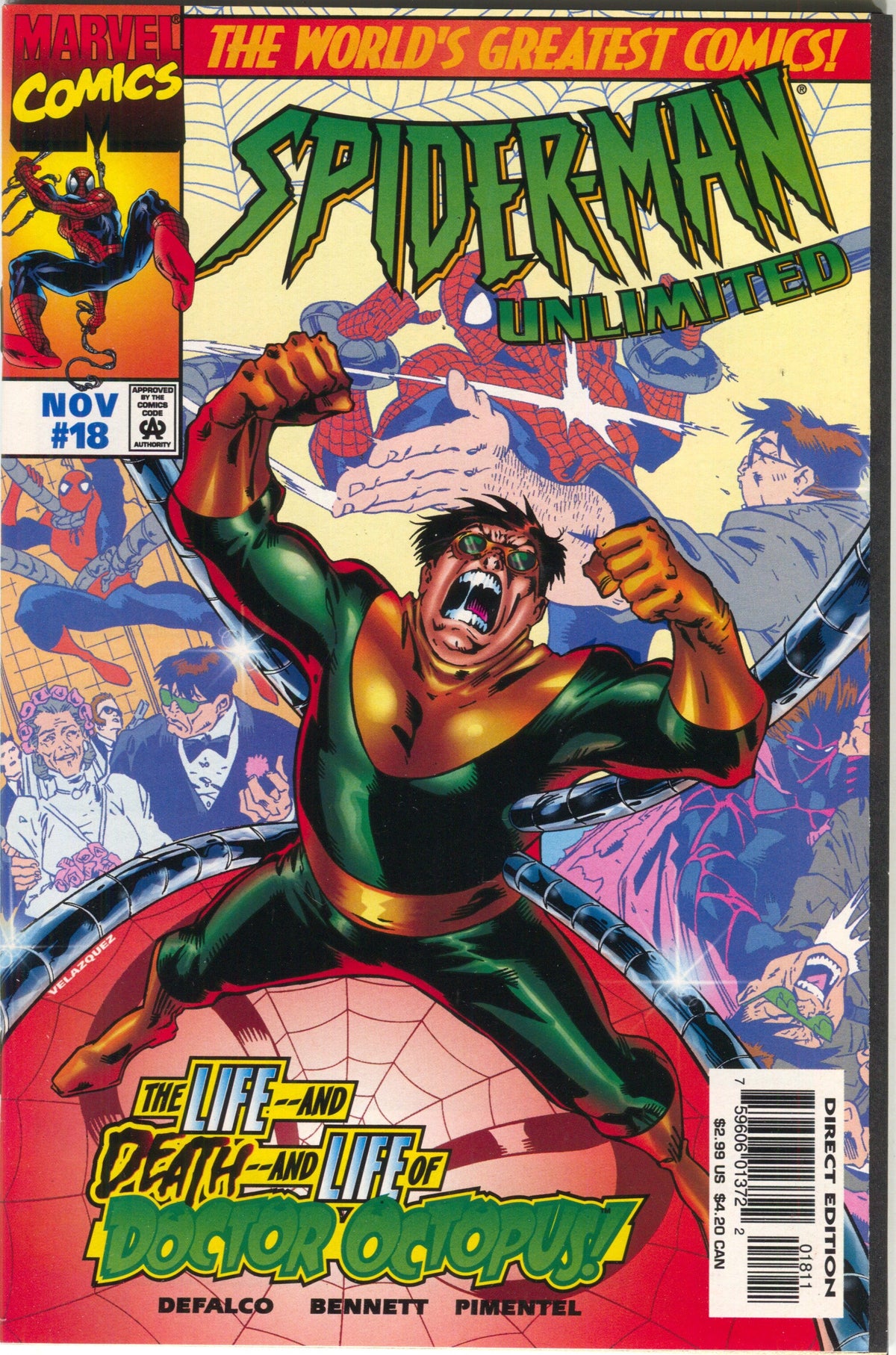 Spider-Man Unlimited 18 1st Series Marvel 1997 NM Doctor Octopus Sinister Six