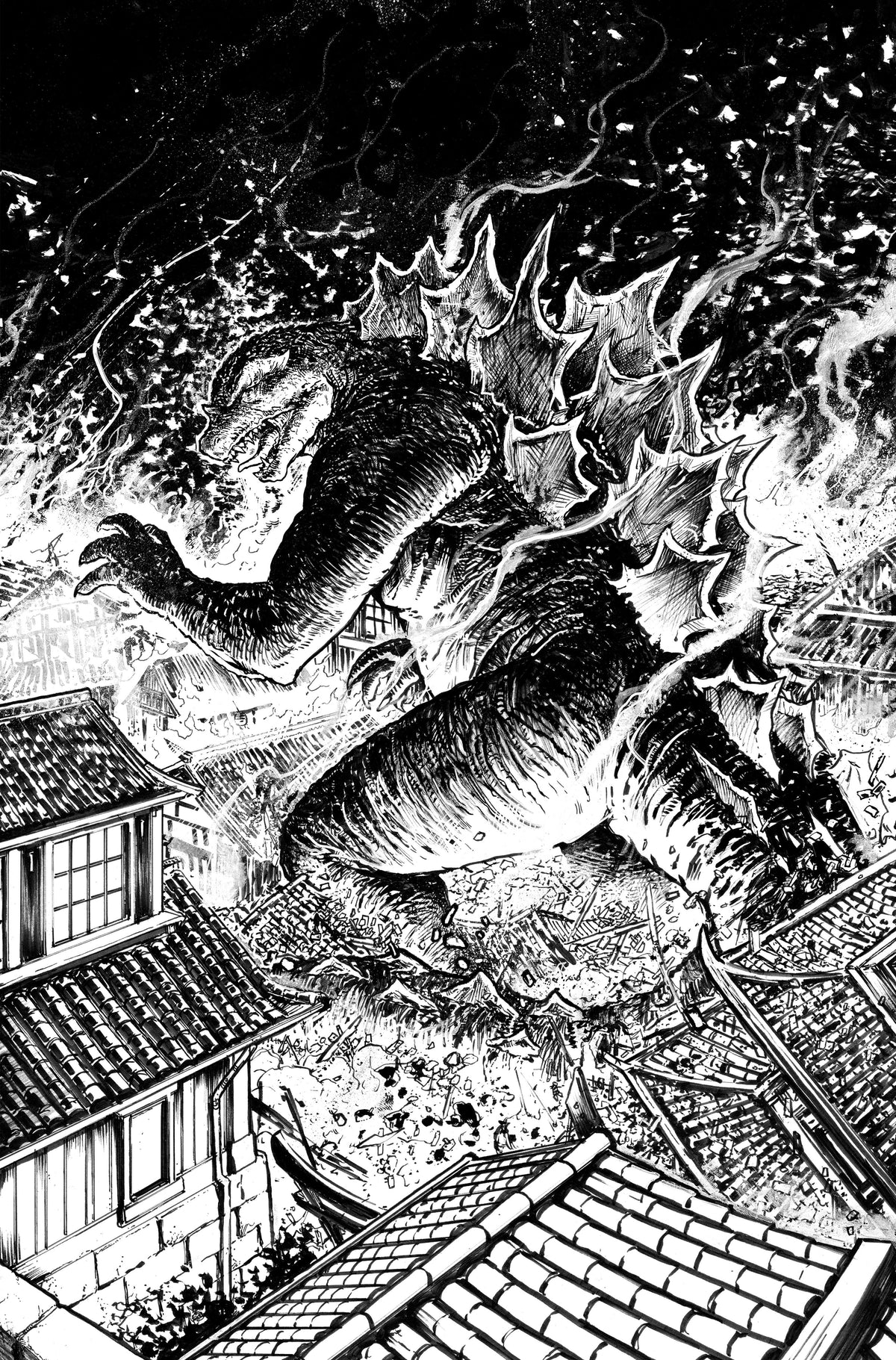 Godzilla Here There Be Dragons Ii Sons Of Giants #1 C 1:10 Gavin Smith Variant (06/26/2024) Idw