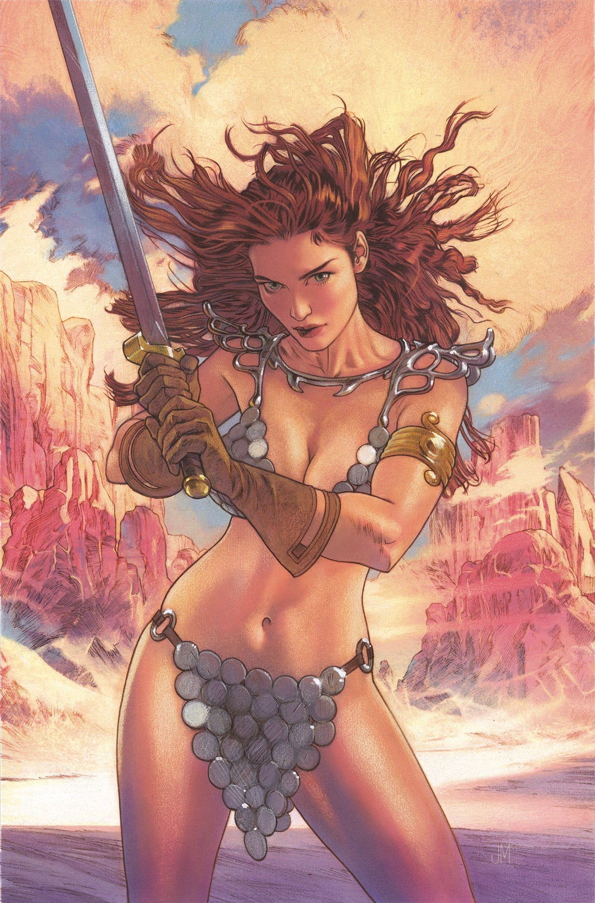 Red Sonja Empire Damned #3 J 1:15 Joshua Middleton Foil Variant (06/19/2024) Dynamite