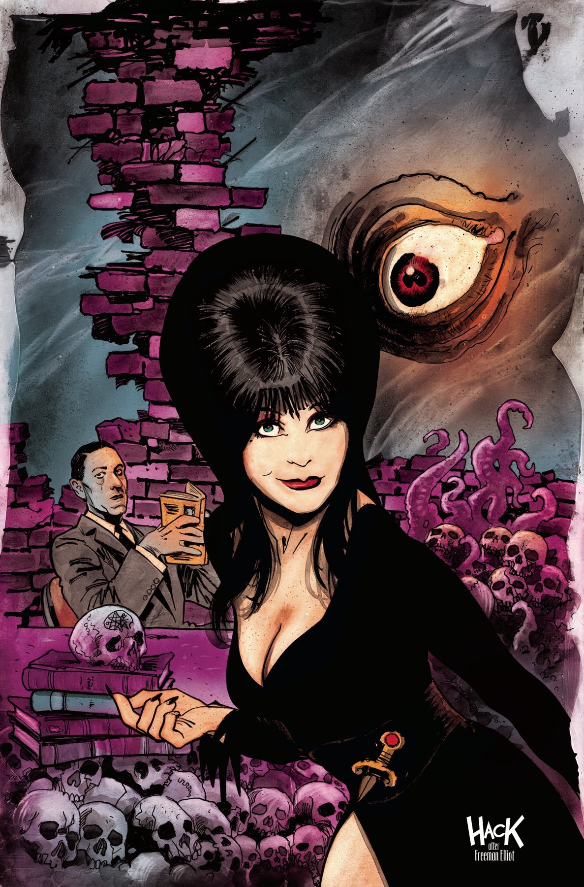 Elvira Meets Hp Lovecraft #5 F 1:10 Robert Hack Virgin Variant (06/19/2024) Dynamite