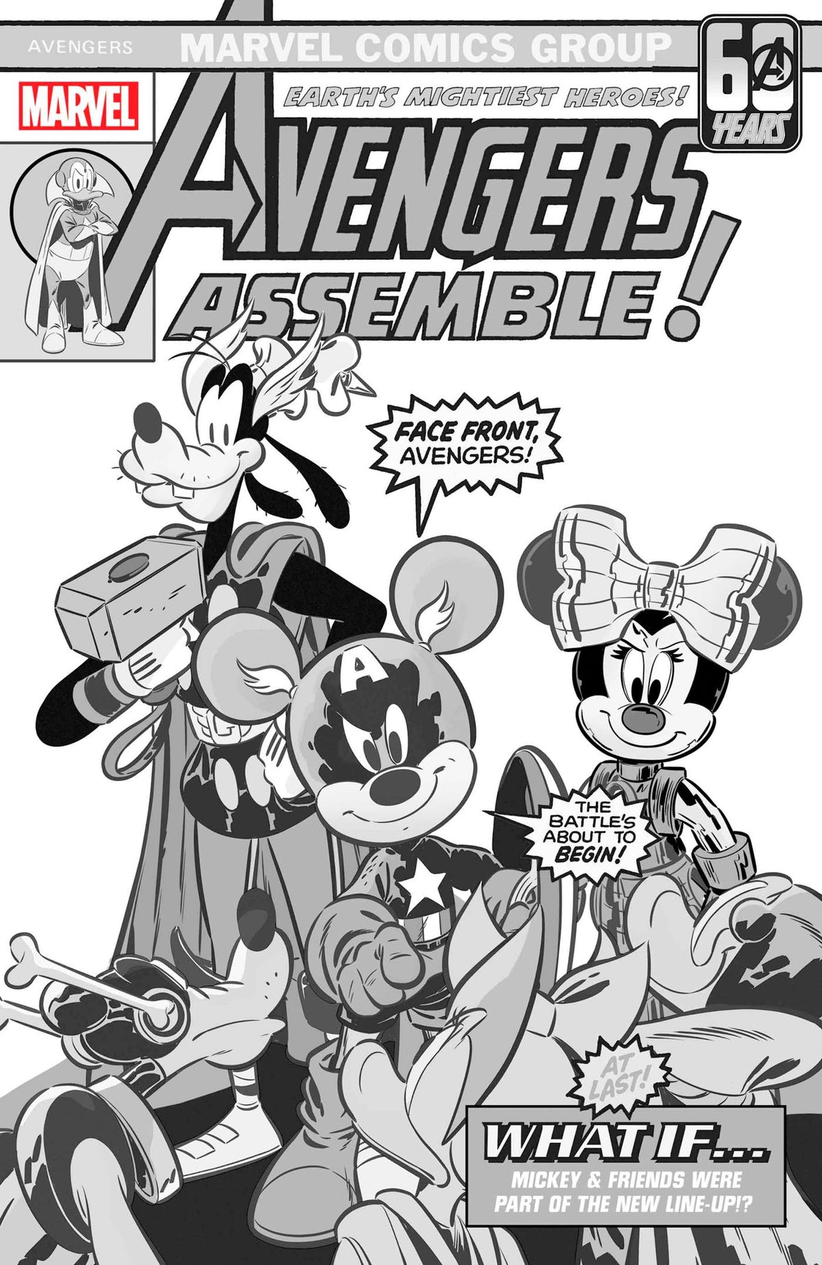 Amazing Spider-Man #53 G 1:100 Ivan Bigarella Disney What If? Black And White Variant (07/10/2024) Marvel