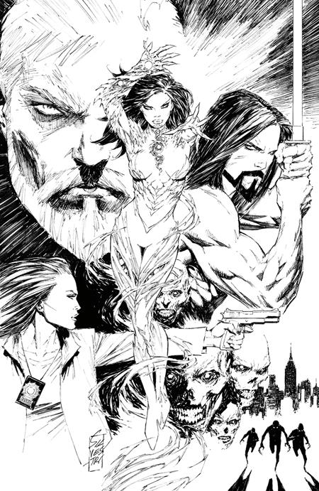 Witchblade (2024) #1 H 1:250 Marc Silvestri B&W Virgin Variant (07/17/2024) Image
