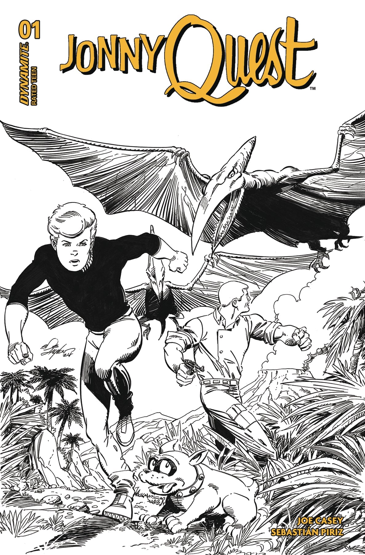 Jonny Quest #1 N 1:10 Bob Layton Line Art Variant (08/14/2024) Dynamite