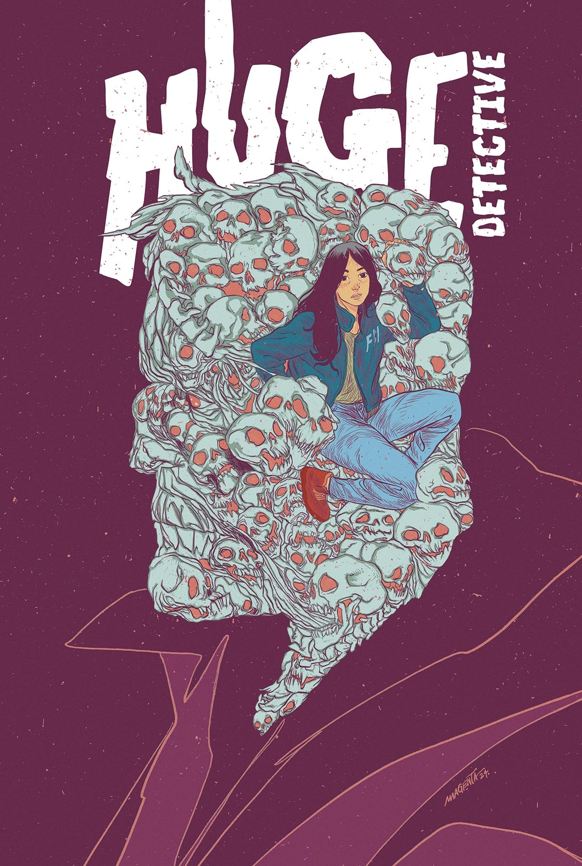 Huge Detective #1 (Of 5) C Magenta King Variant SIGNED Adam Rose (08/21/2024) Titan