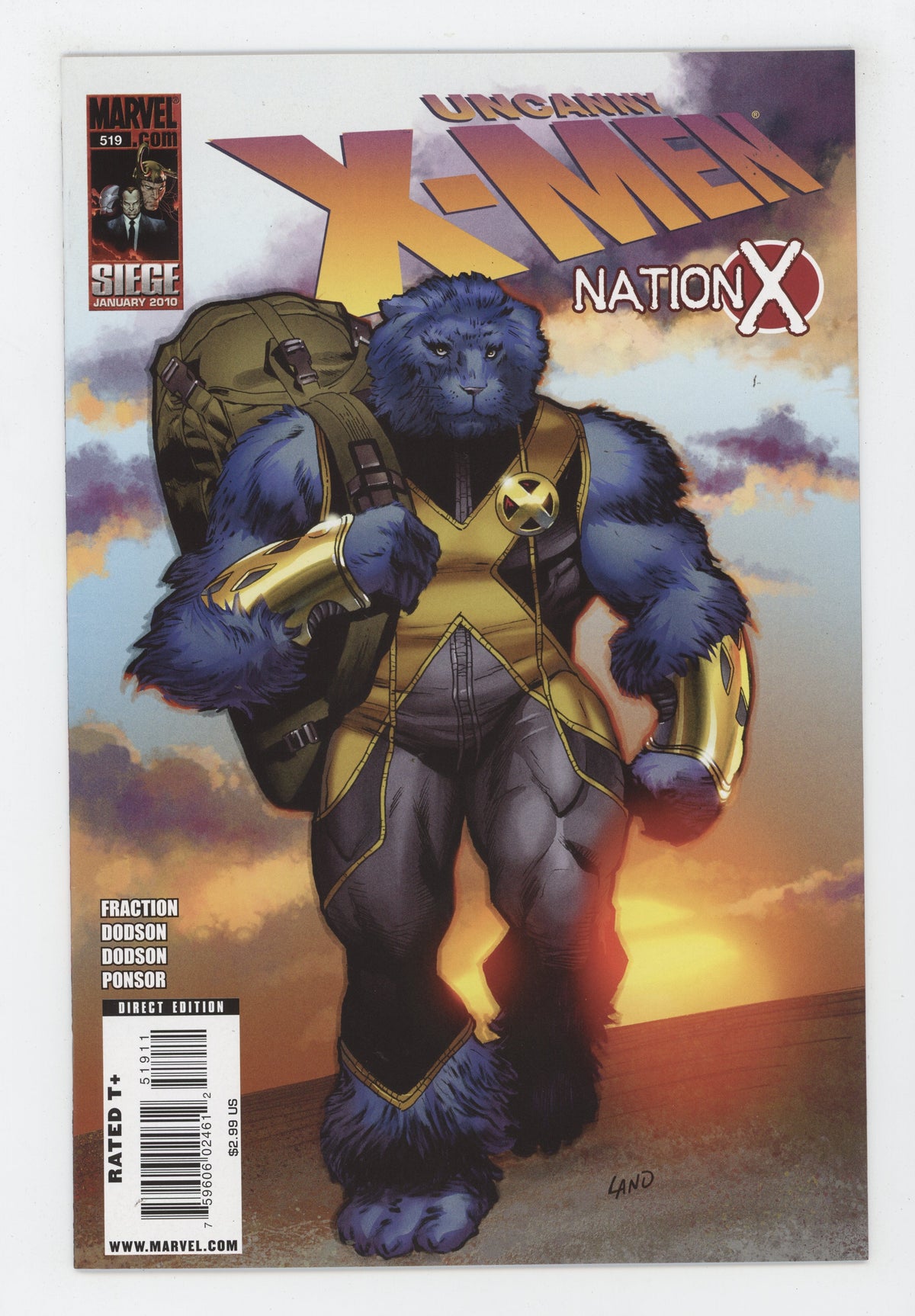 Uncanny X-Men 519 Marvel 2010 NM Terry Dodson Beast