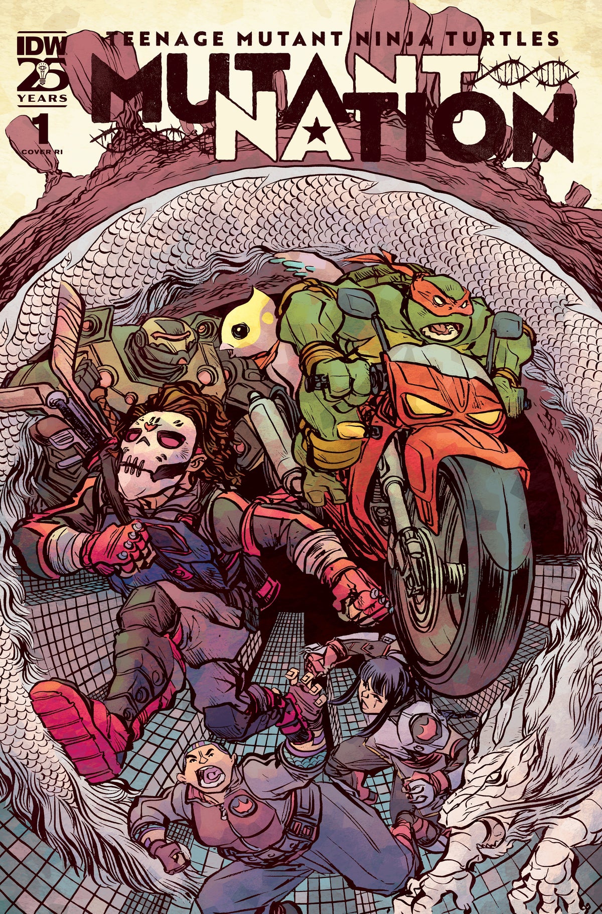 Teenage Mutant Ninja Turtles TMNT Mutant Nation #1 E 1:10 Jesse Lonergan Variant (09/18/2024) Idw