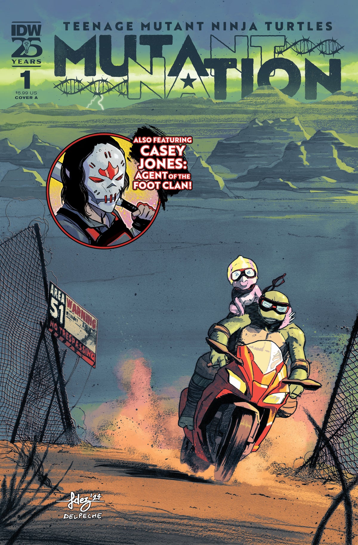 Teenage Mutant Ninja Turtles TMNT Mutant Nation #1 A Javier Fernandez Tom Waltz (09/18/2024) Idw