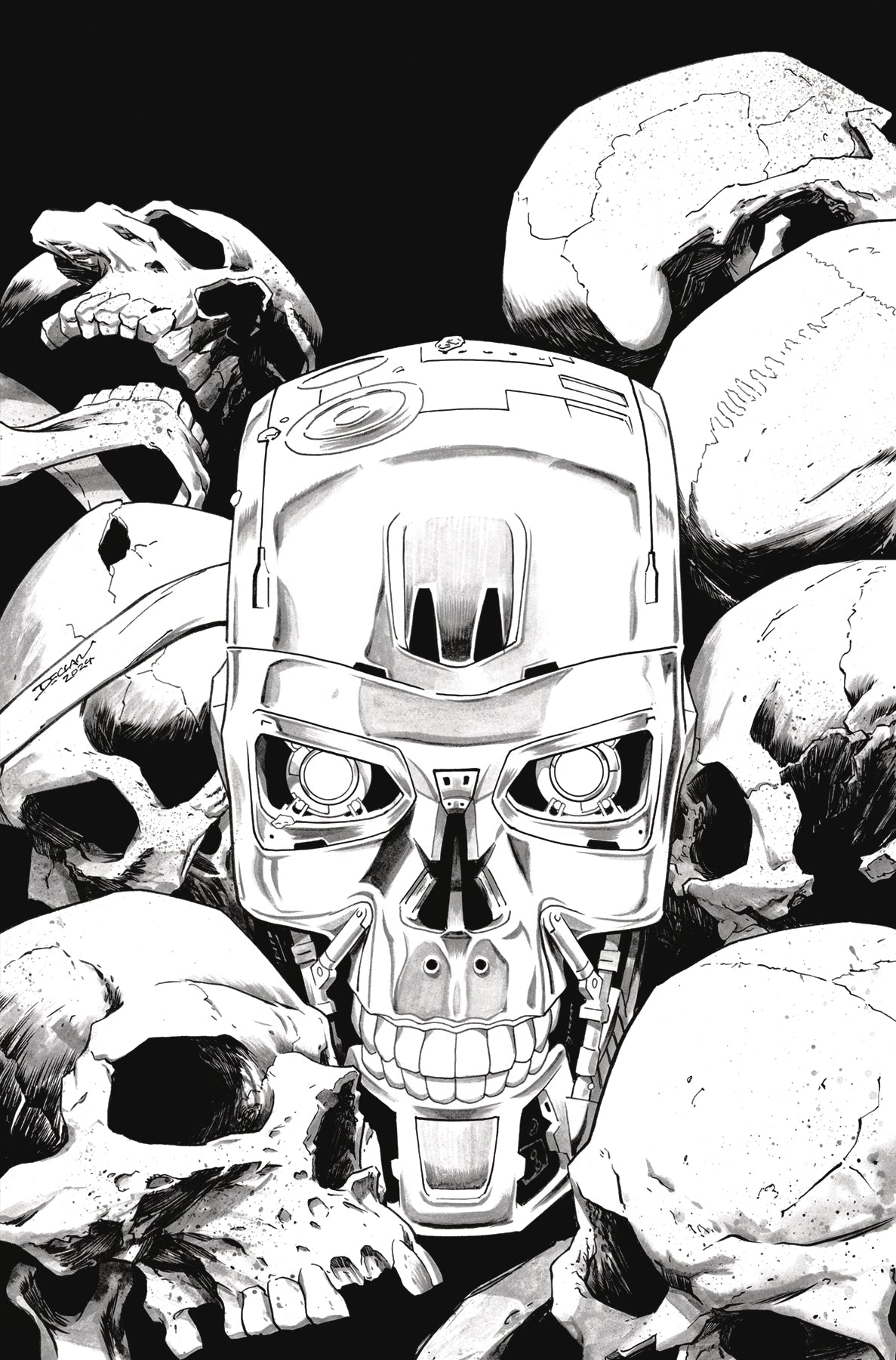 Terminator #1 T 1:50 Declan Shalvey Line Art Virgin Variant (10/09/2024) Dynamite