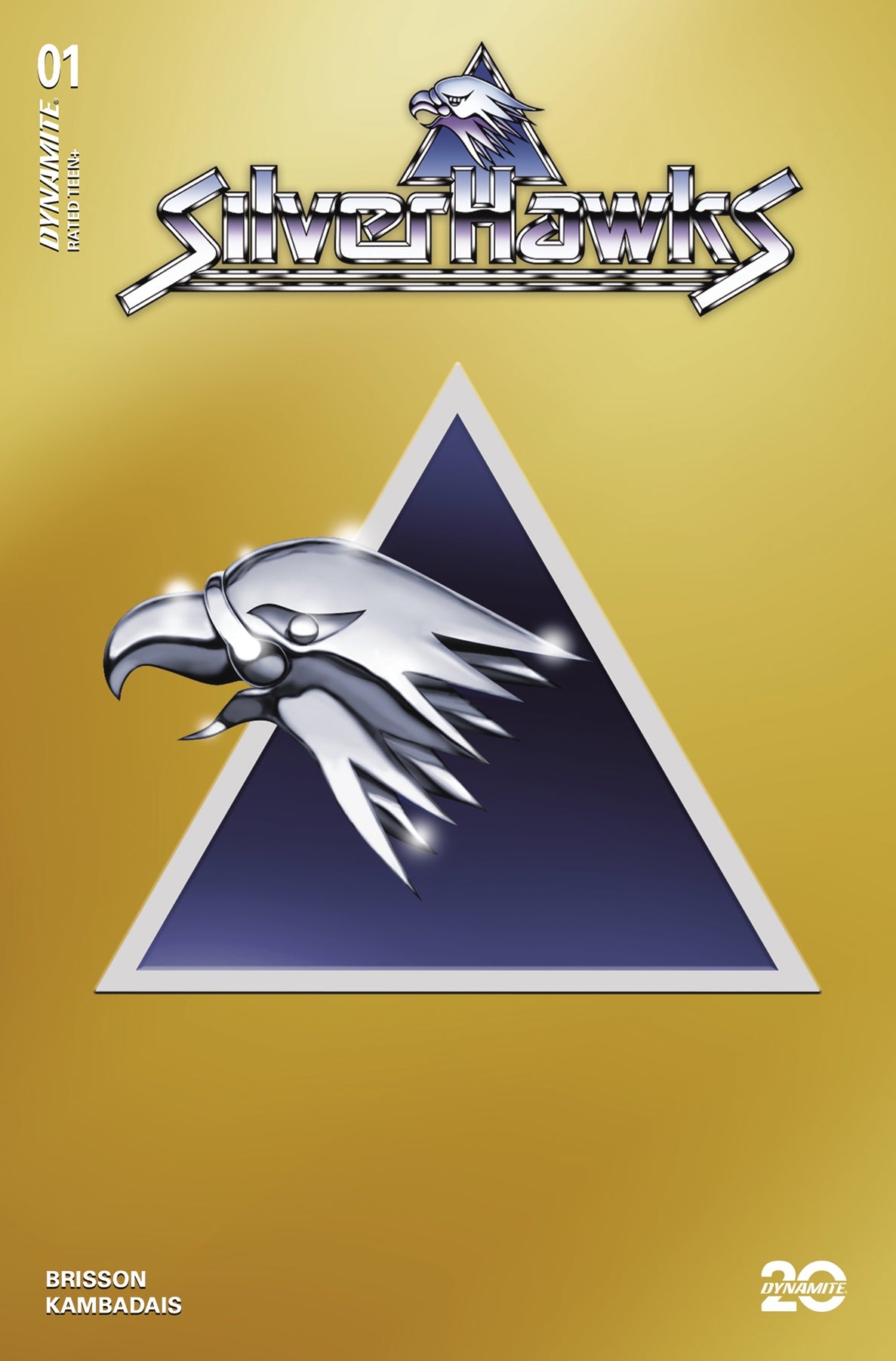 Silverhawks #1 X 1:20 Symbol Foil Gold Variant (01/29/2025) Dynamite