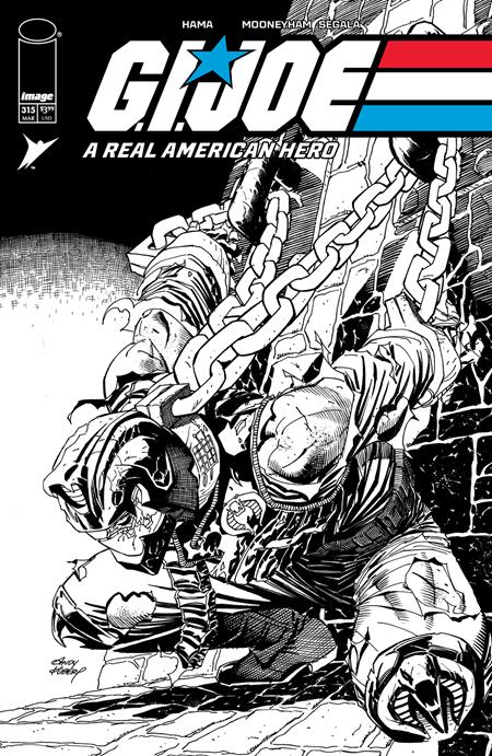 Gi Joe A Real American Hero #315 B Andy Kubert B&W Variant (03/26/2025) Image