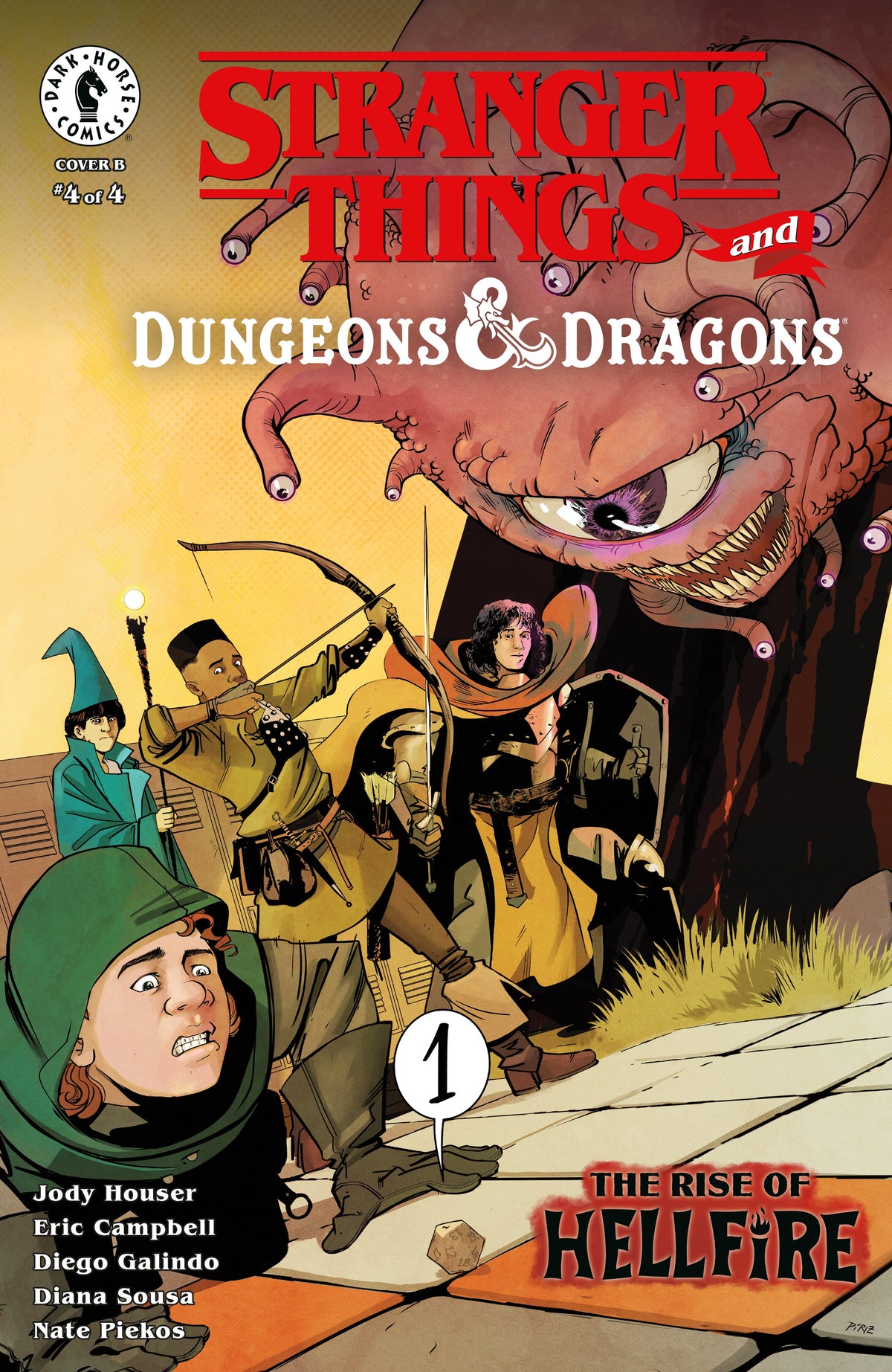 Stranger Things Dungeons & Dragons D&D Rise Of Hellfire #4 B Piriz (06/11/2025) Dark Horse