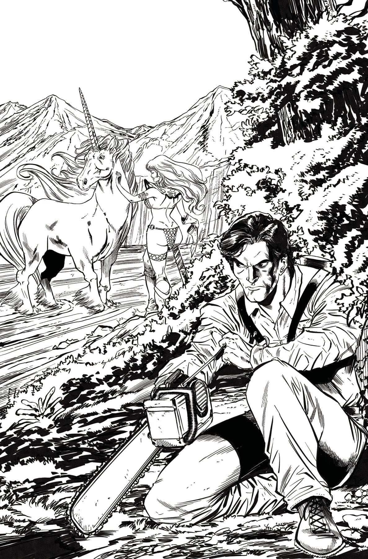 Red Sonja Vs Aod #2 I 1:15 Tim Seeley Line Art Virgin (05/07/2025) Dynamite