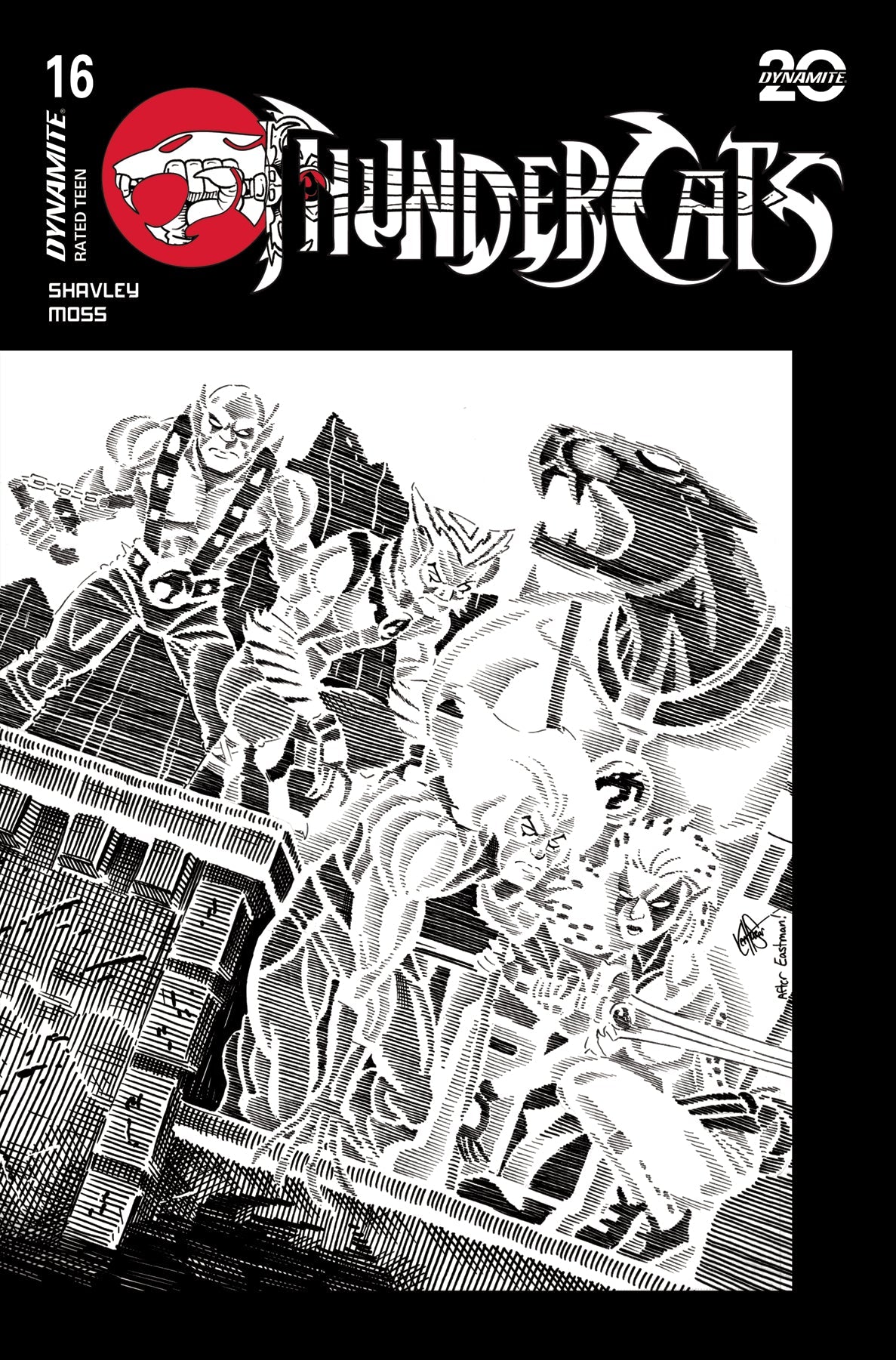 Thundercats #16 T 1:20 Tmnt Homage Ken Haeser Line Art (05/21/2025) Dynamite