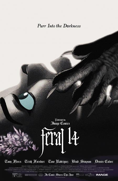 Feral #14 B Trish Forstner & Tony Fleecs Movie Poster Homage Variant (06/25/2025) Image