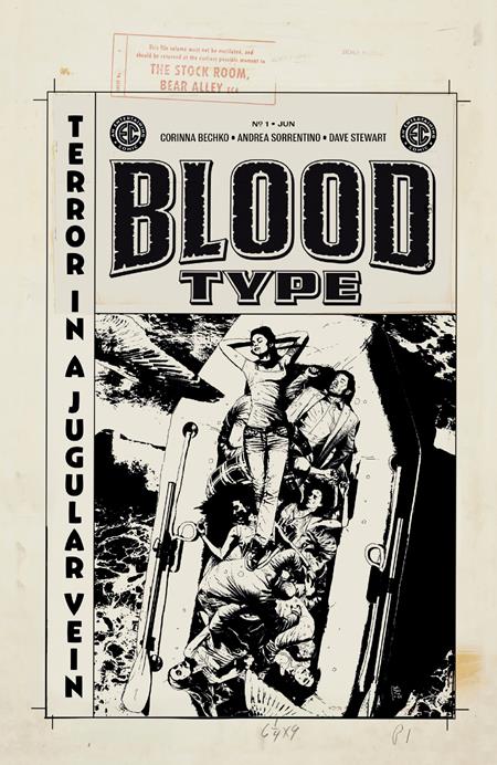Ec Blood Type #1 (Of 4) E 1:20 Andrea Sorrentino B&W Artist Edition Variant (06/11/2025) Oni