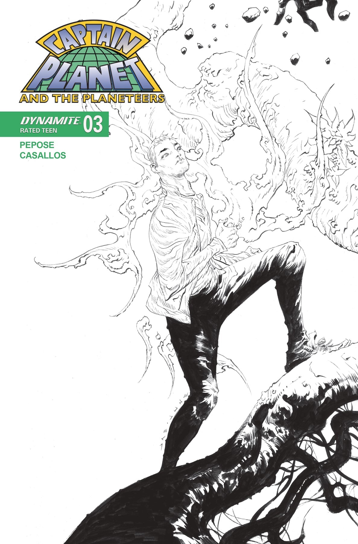 Captain Planet #3 G 1:10 Jae Lee Line Art (08/13/2025) Dynamite