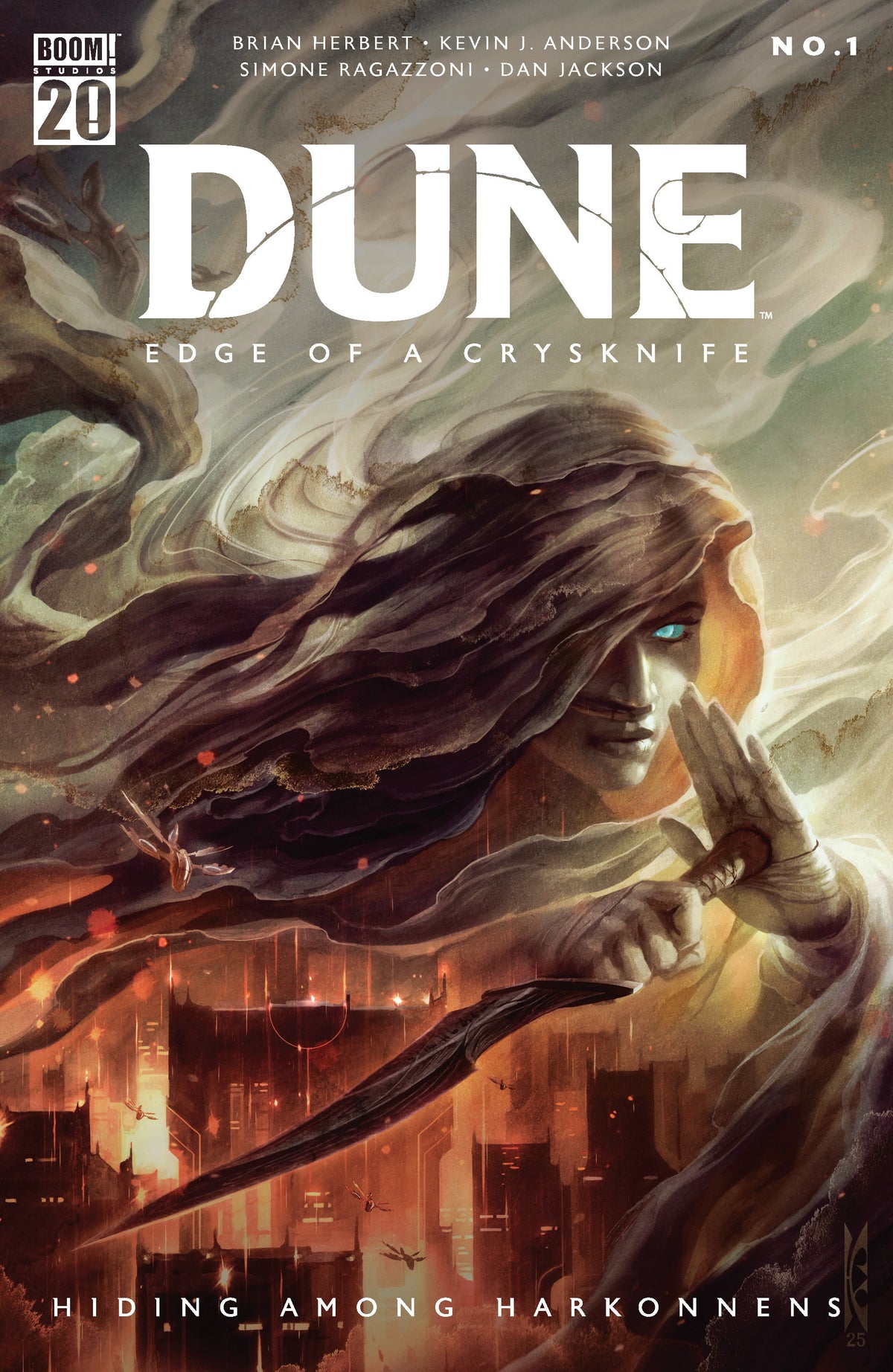 Dune Edge Of A Crysknife Hiding Among Harkonnens #1 A Raymond Swanland (07/02/2025) Boom