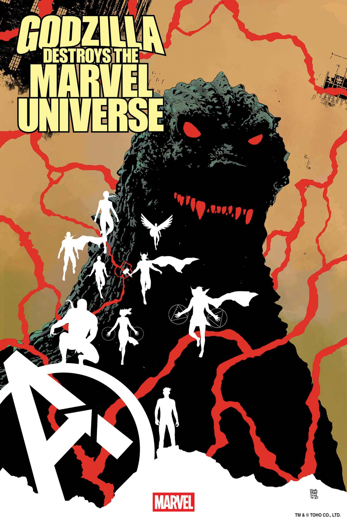Godzilla Destroys The Marvel Universe #2 F 1:25 Andrea Sorrentino Variant (08/20/2025) Marvel