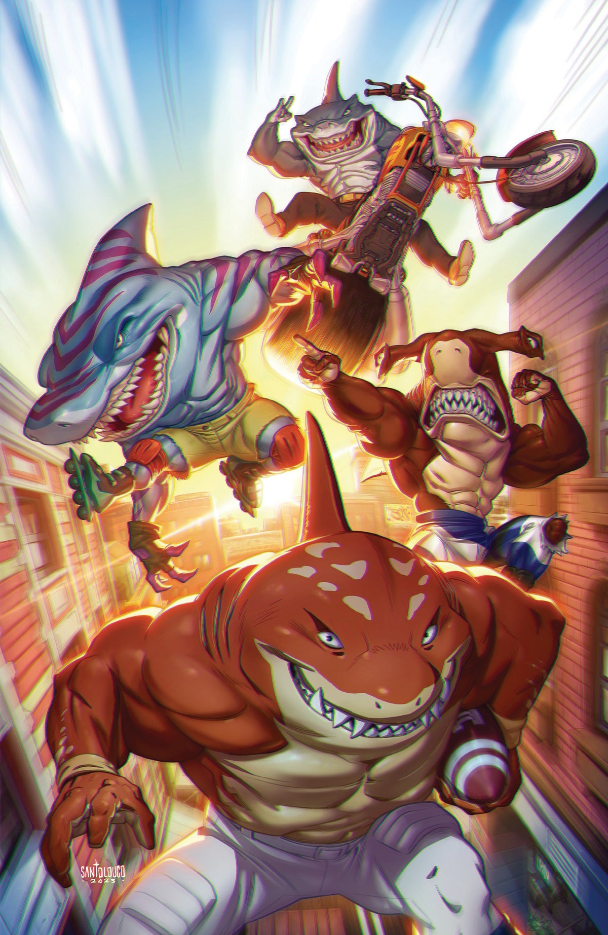 Street Sharks #2 E 1:25 Mateus Santolouco Virgin (11/12/2025) Idw
