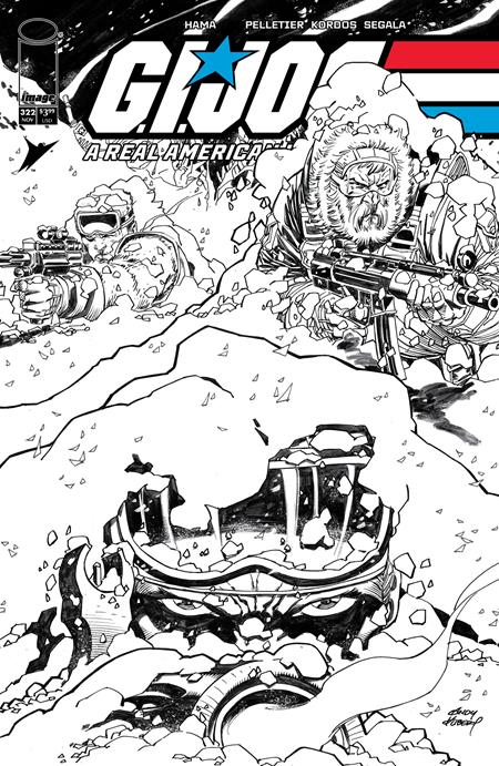 Gi Joe A Real American Hero #322 B Andy Kubert B&W Variant (11/12/2025) Image