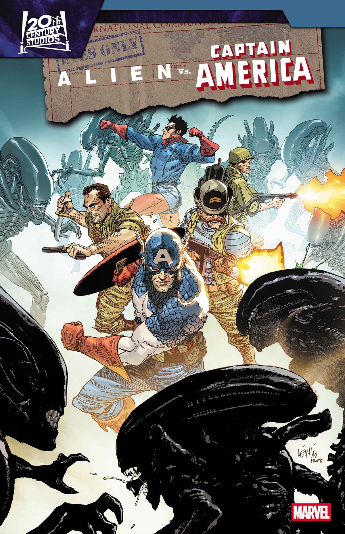 Alien Vs. Captain America #2 A Leinil Yu Frank Tieri (12/17/2025) Marvel