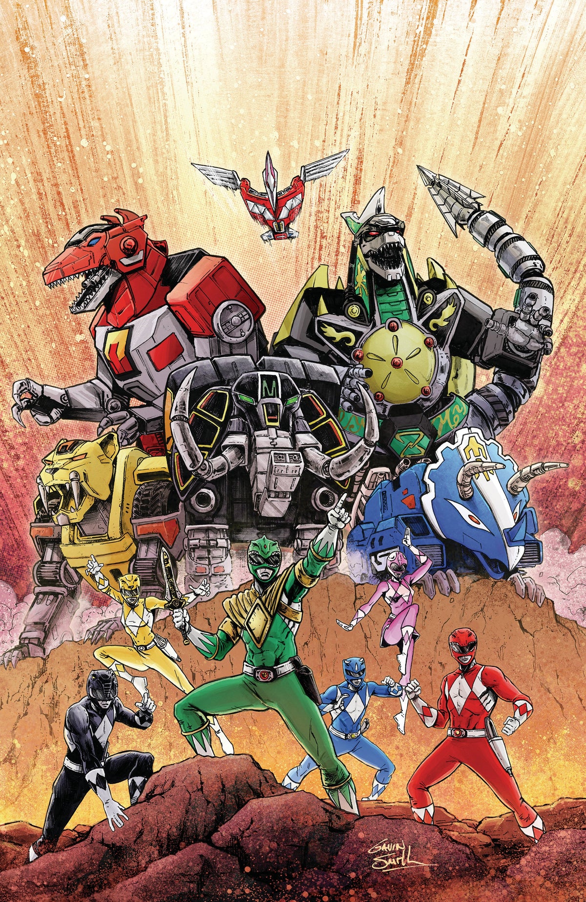 Mighty Morphin Power Rangers Zord Quest #1 D 1:10 Virgin Gavin Smith (01/07/2026) Boom