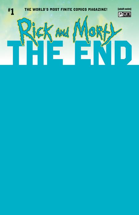 Rick And Morty The End #1 D Blue Sketch Variant (12/03/2025) Oni