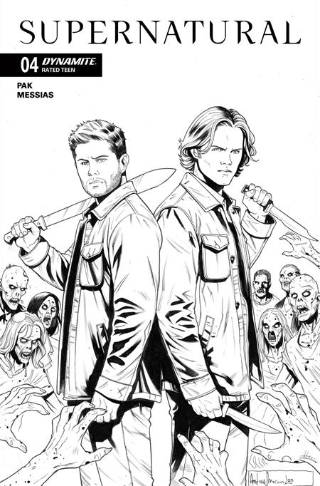 Supernatural #4 F 1:10 Andrea Broccardo Line Art Variant (01/21/2026) Dynamite