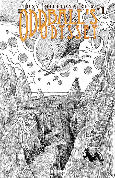 Oddballs Odyssey #1 (One-Shot) F 1:20 Tony Millionaire Black & White Variant (04/29/2026) Bad Idea