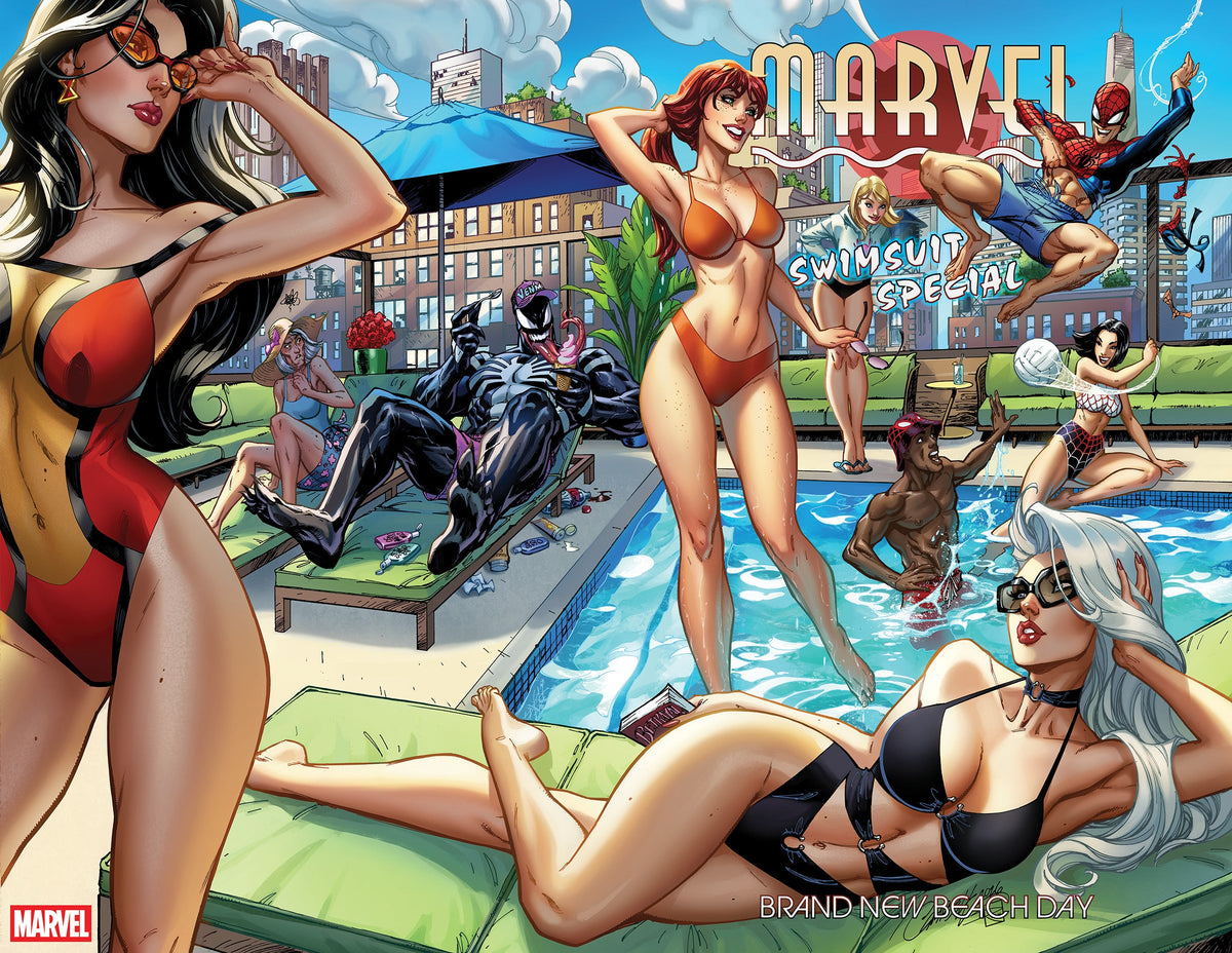 Marvel Swimsuit Special Brand New Beach Day #1 A J Scott Campbell Wraparound Cover (07/01/2026) Marvel