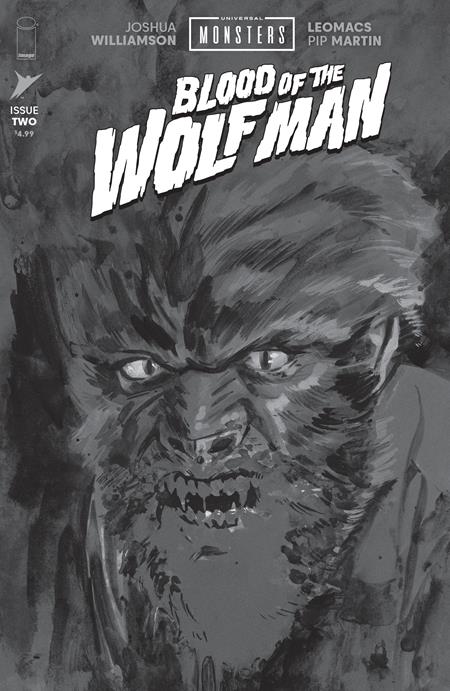 Universal Monsters Blood Of The Wolf Man #2 (Of 4) D 1:25 Jacob Phillips B&W Classic Horror (07/22/2026) Image