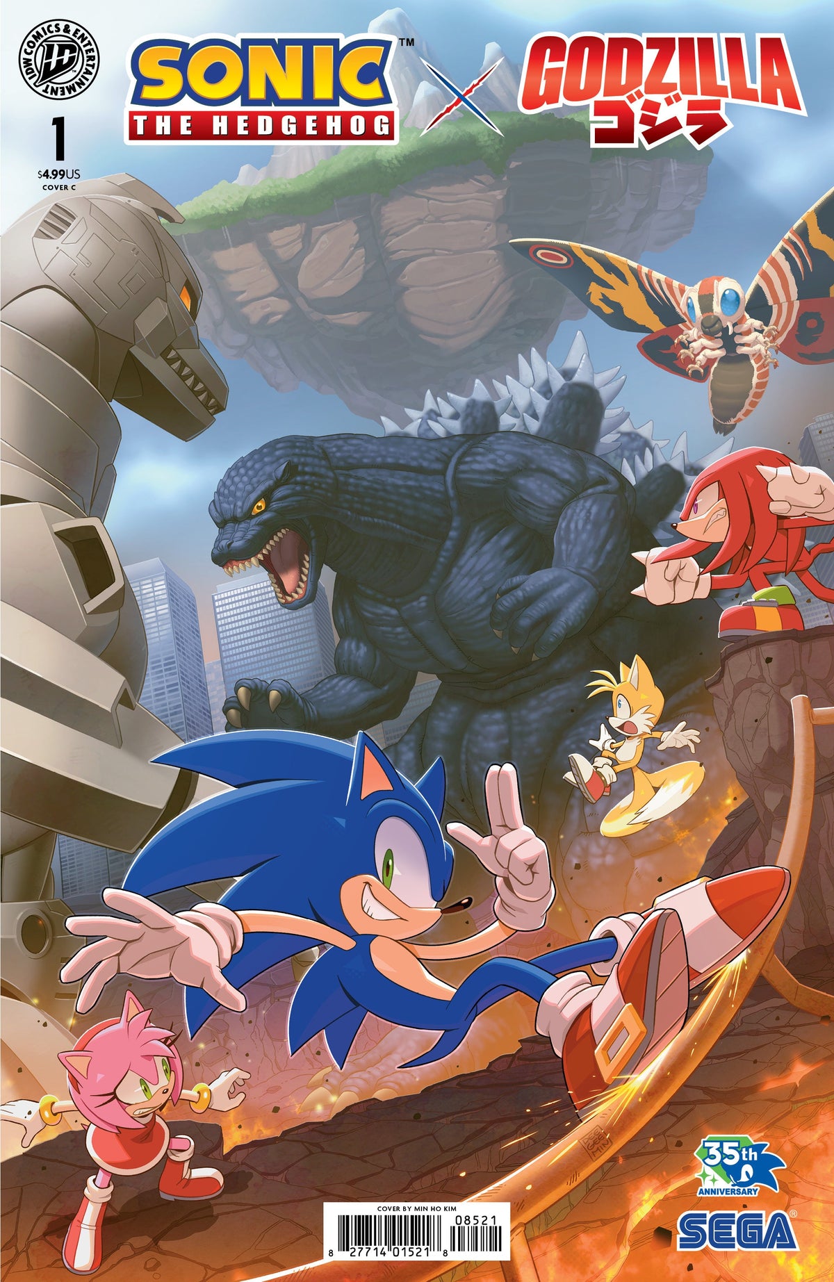 Sonic The Hedgehog X Godzilla #1 C Kim (07/15/2026) Idw