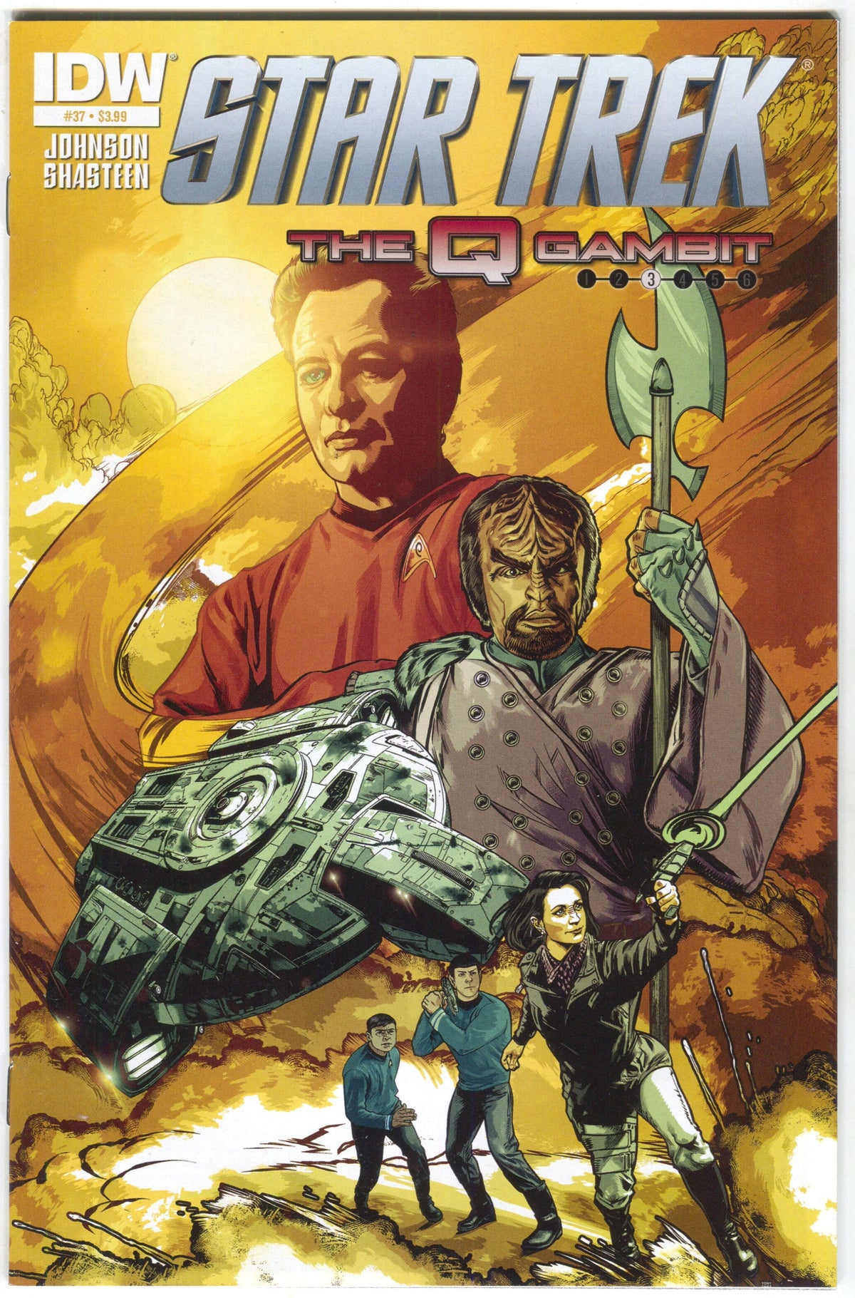 Star Trek 37 A IDW 2014 NM Tony Shasteen