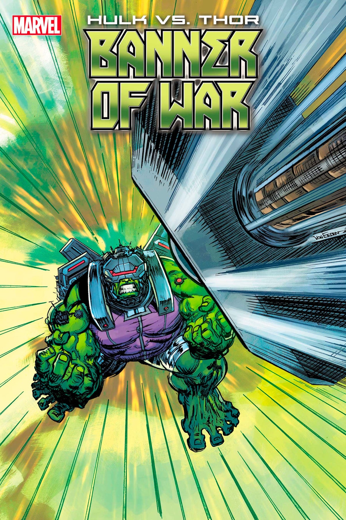 Hulk Vs Thor Banner War Alpha #1 E Trevor Von Eeden Mjolnir Crash Variant (05/11/2022) Marvel