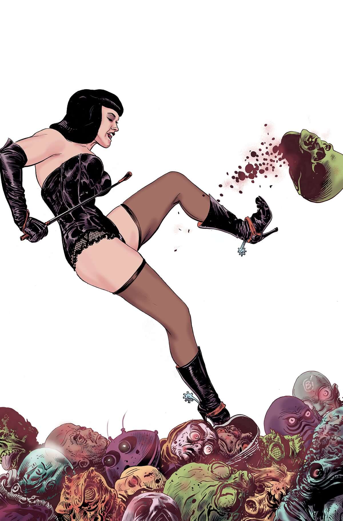 Bettie Page Alien Agenda #2 H 1:25 Jimmy Broxton Virgin Variant (04/13/2022) Dynamite