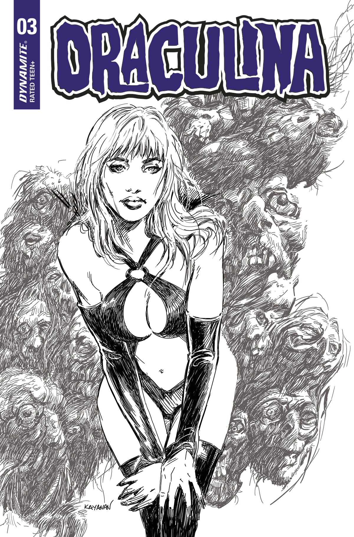Draculina #3 G 1:20 Guillem March B&W Variant (04/27/2022) Dynamite