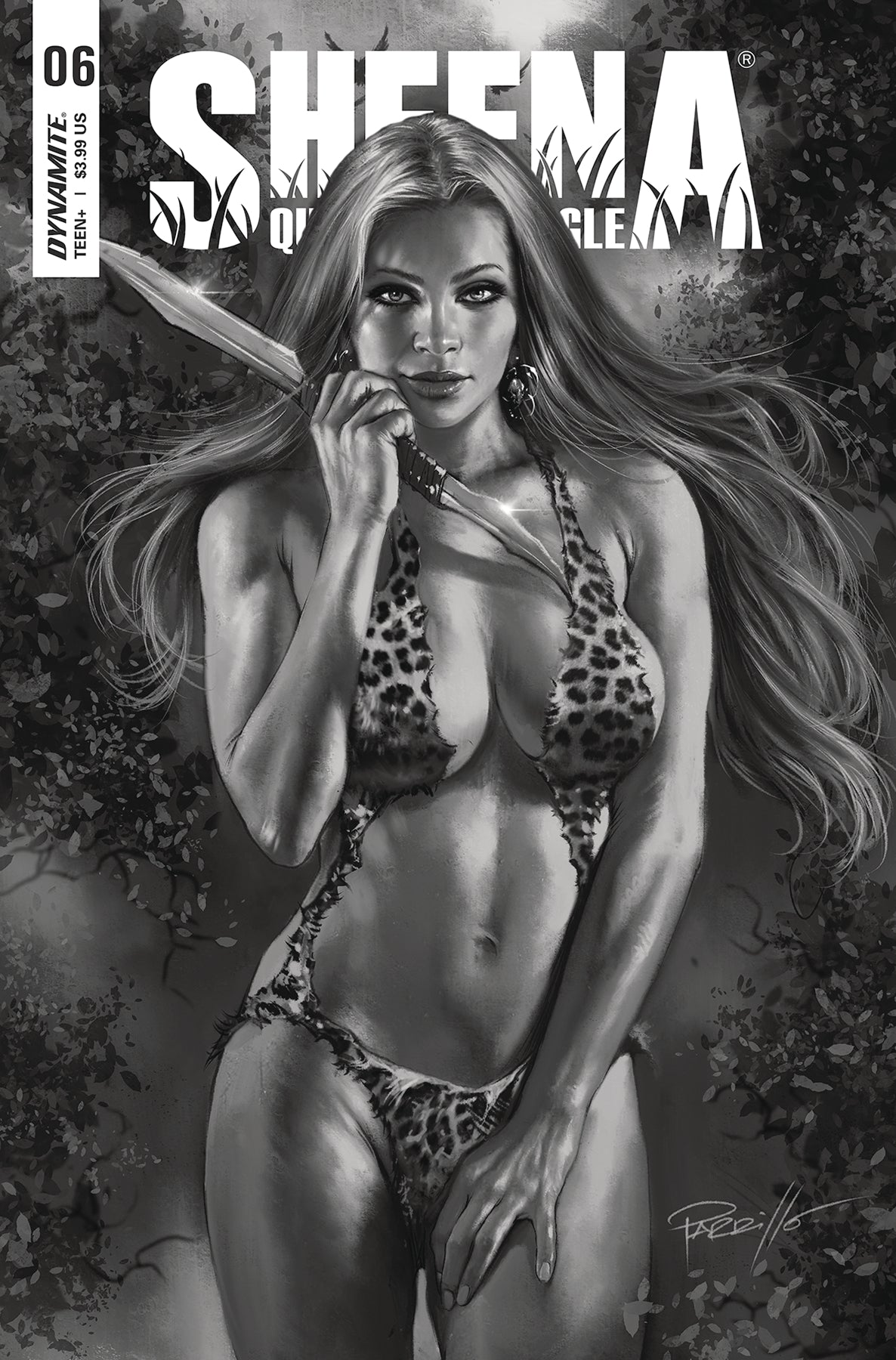 Sheena Queen Jungle #6 H 1:25 Lucio Parrillo B&W Variant GGA (05/25/2022) Dynamite
