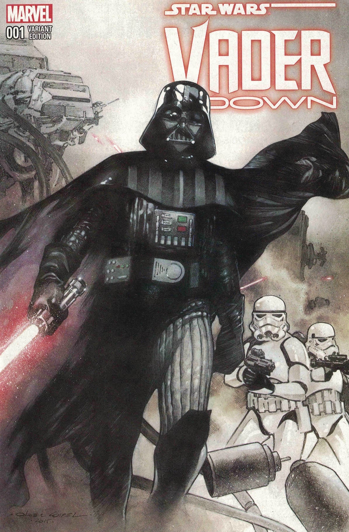 Df Star Wars Vader Down #1 Exc Coipel Var Set (C: 0-1-2) (05/25/2022) Dynamic Forces