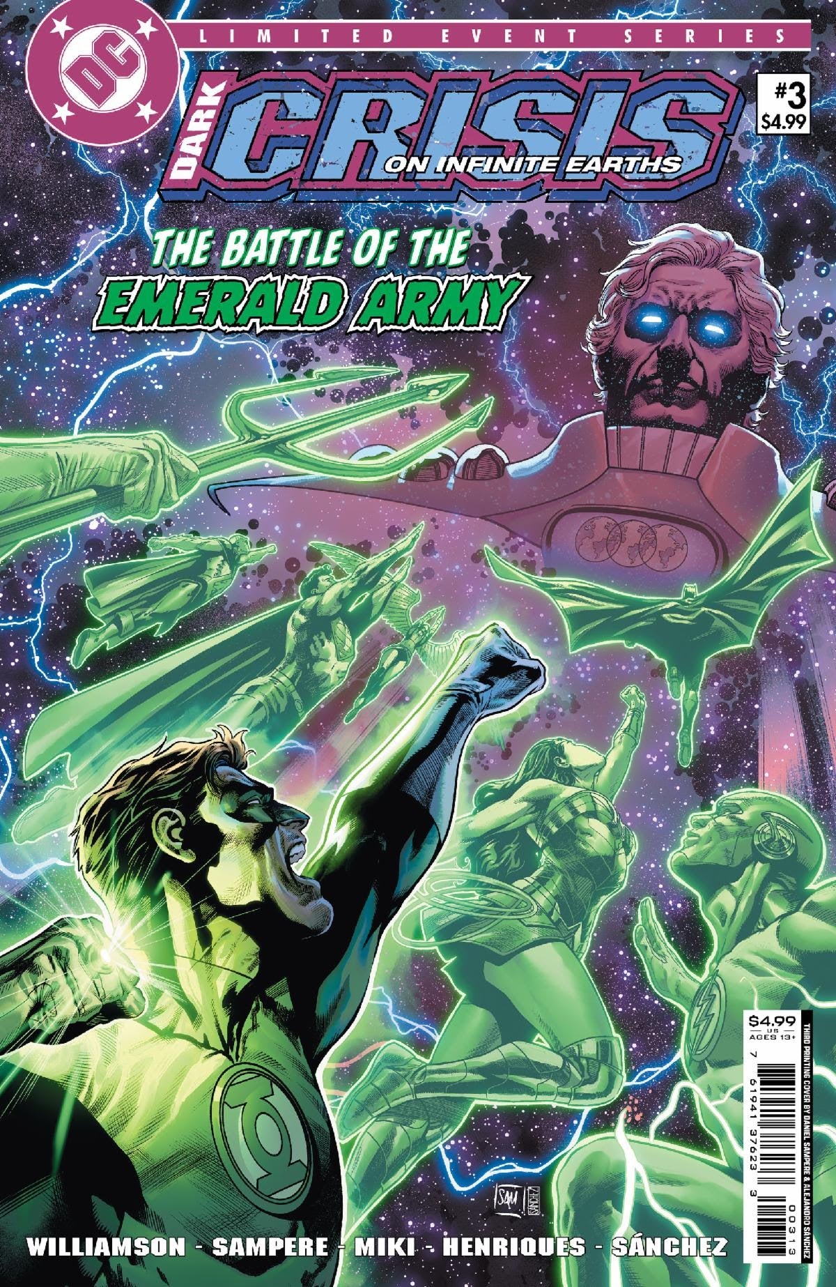 Dark Crisis On Infinite Earths #3 (Of 7) 3rd Print Daniel Sampere Variant (09/27/2022) Dc