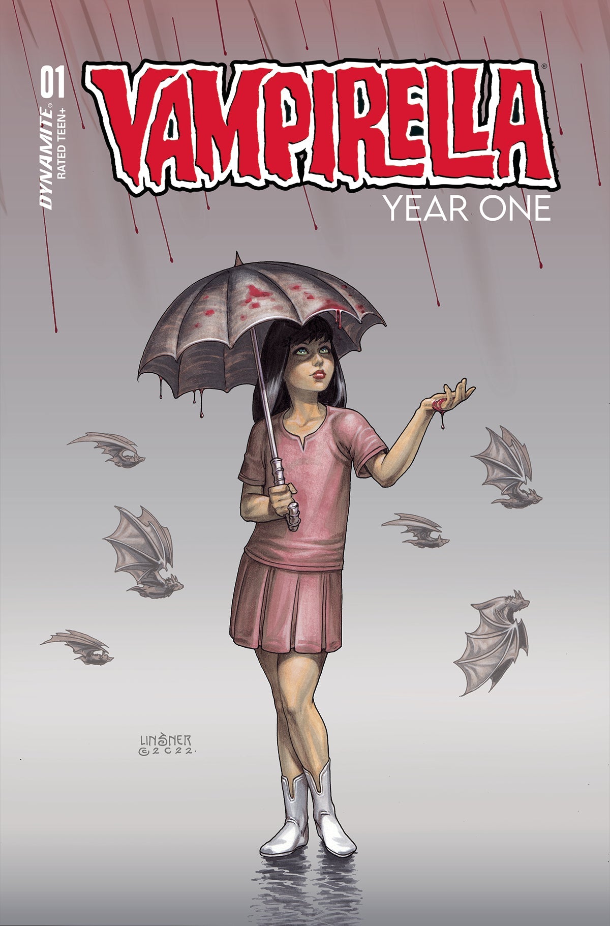 Vampirella Year One #1 H 1:10 Joseph Michael Linsner Original Variant (07/27/2022) Dynamite