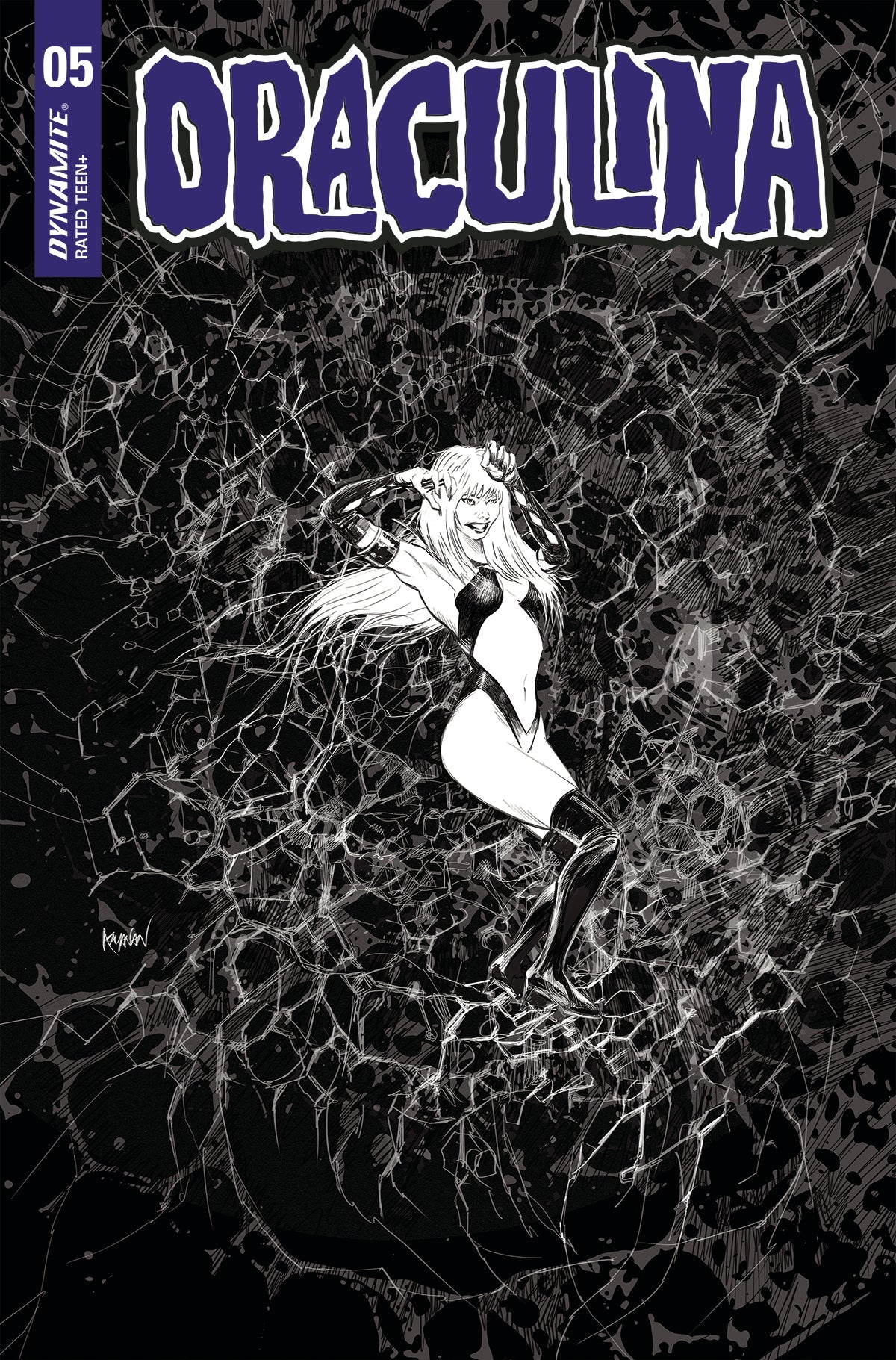 Draculina #5 F 1:10 Rafael Kayanan B&W Variant (08/10/2022) Dynamite