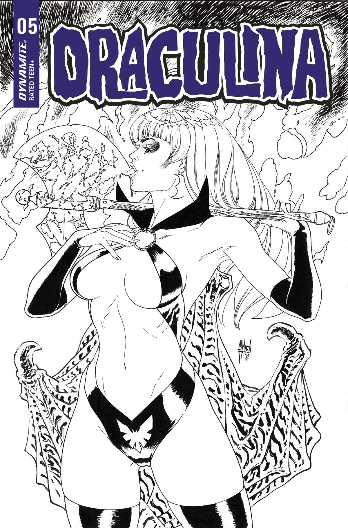 Draculina #5 G 1:20 Guillem March B&W Variant (08/10/2022) Dynamite
