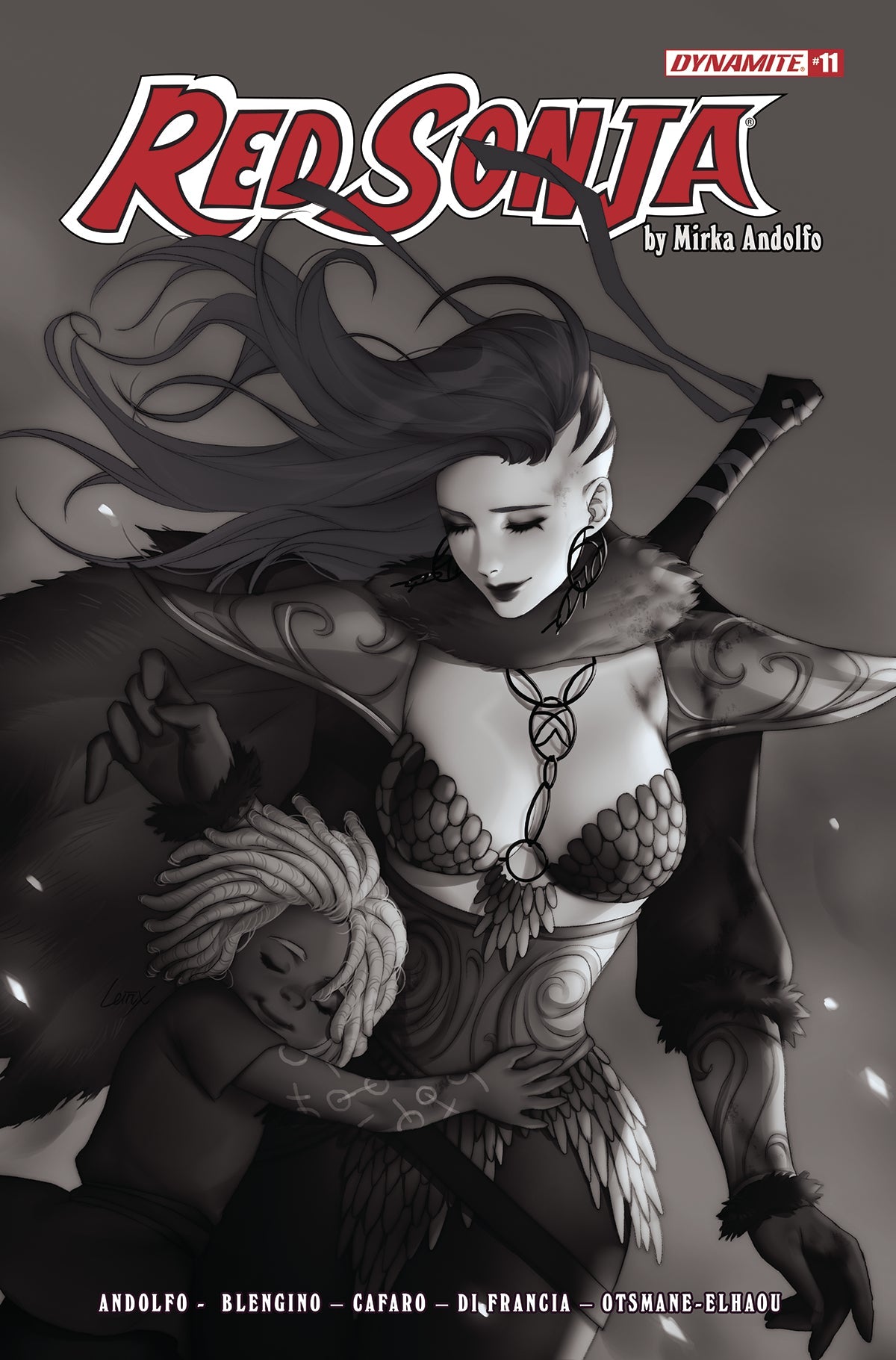 Red Sonja (2021) #11 F 1:10 Leirix Li B&W Variant (07/27/2022) Dynamite