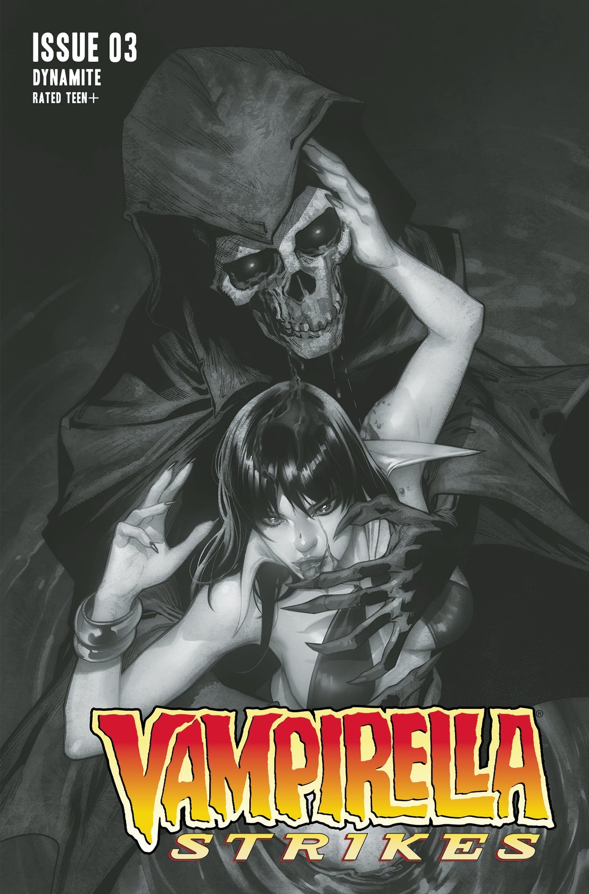 Vampirella Strikes #3 H 1:20 Stephen Segovia B&W Variant (07/13/2022) Dynamite