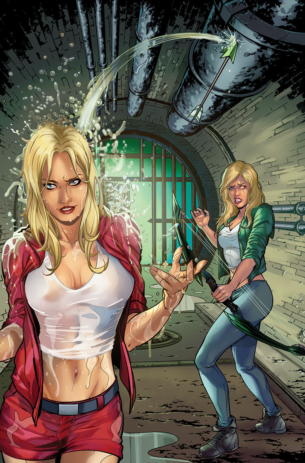 Robyn Hood Children Of Dr Moreau #1 C Riveiro GGA Wet T-Shirt (07/13/2022) Zenescope
