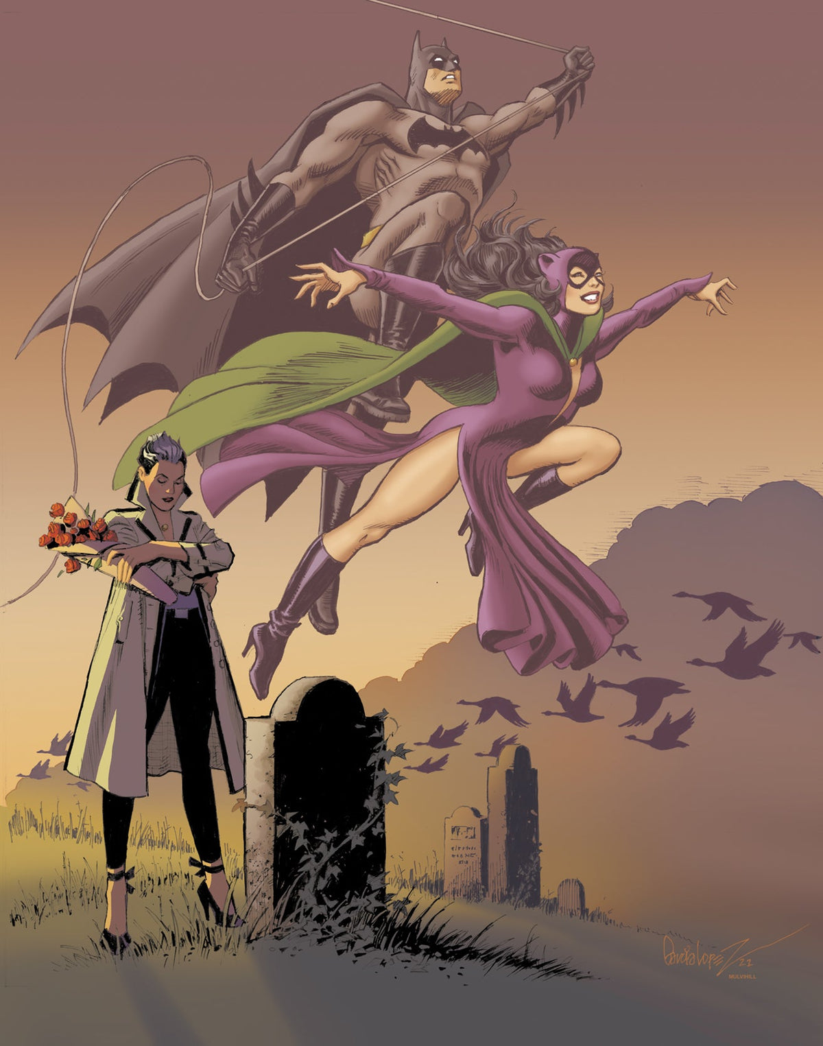 Catwoman Lonely City #4 (Of 4) C 1:25 Jose Luis Garcia-Lopez Variant (Mr) (10/25/2022) Dc
