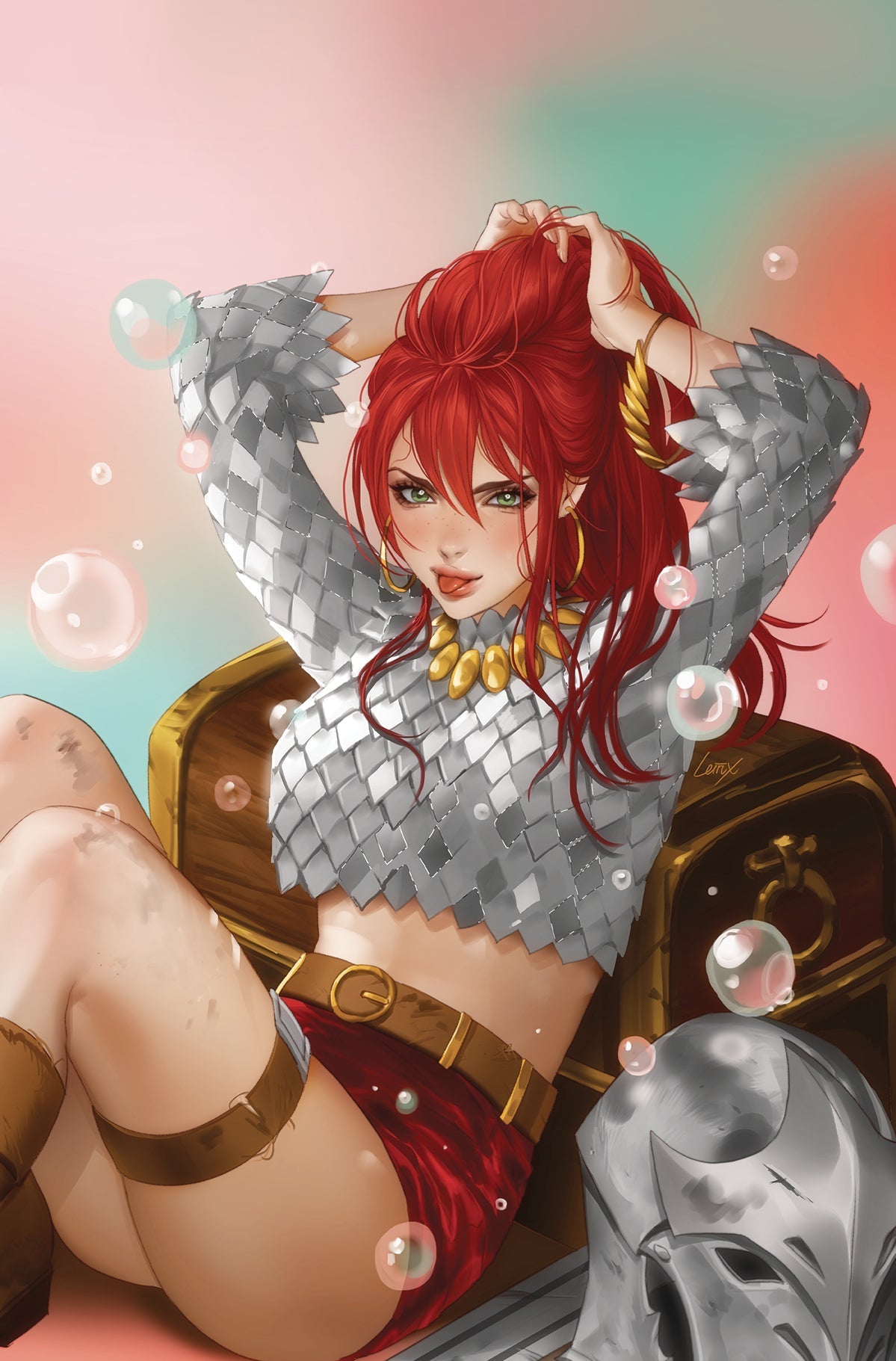 Immortal Red Sonja #5 I 1:25 Leirix Li Virgin Variant (08/17/2022) Dynamite