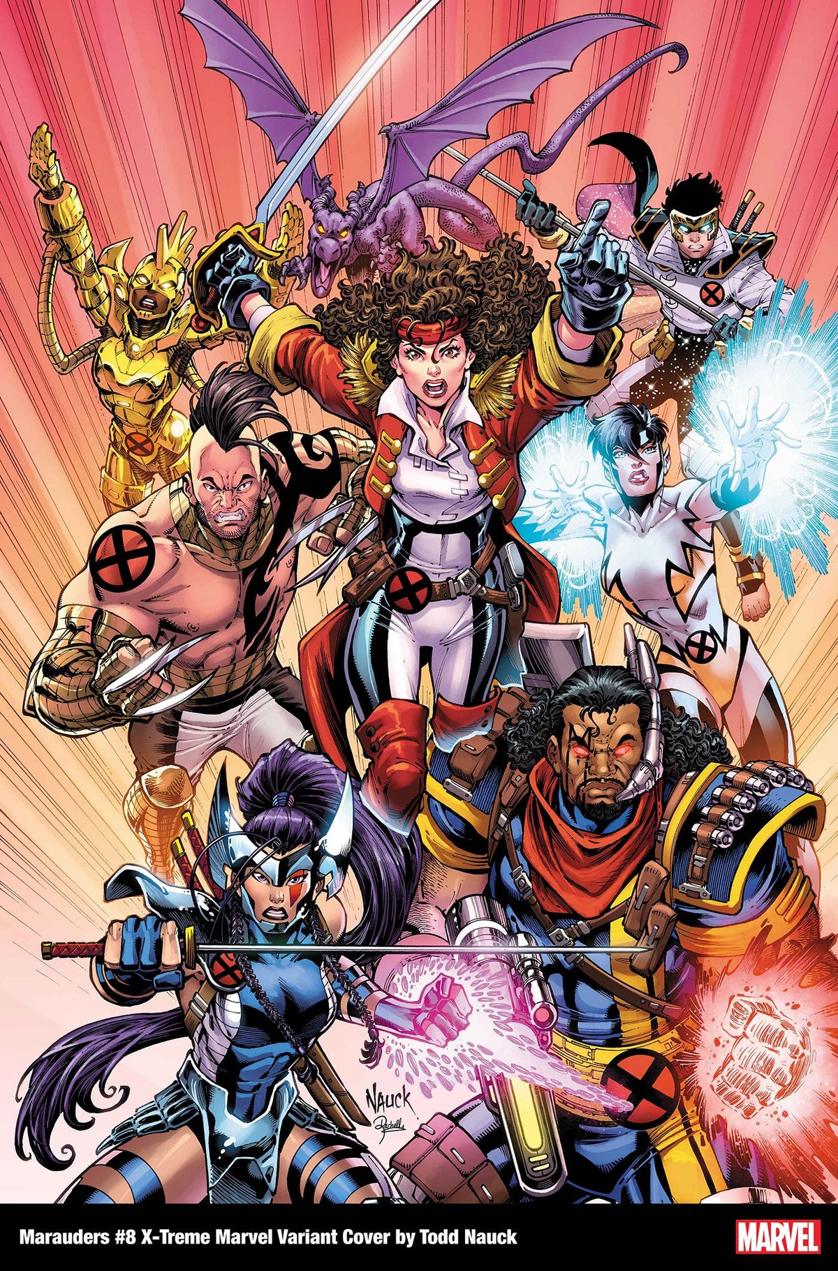 Marauders #8 B Todd Nauck X-Treme Marvel Variant (11/09/2022) Marvel